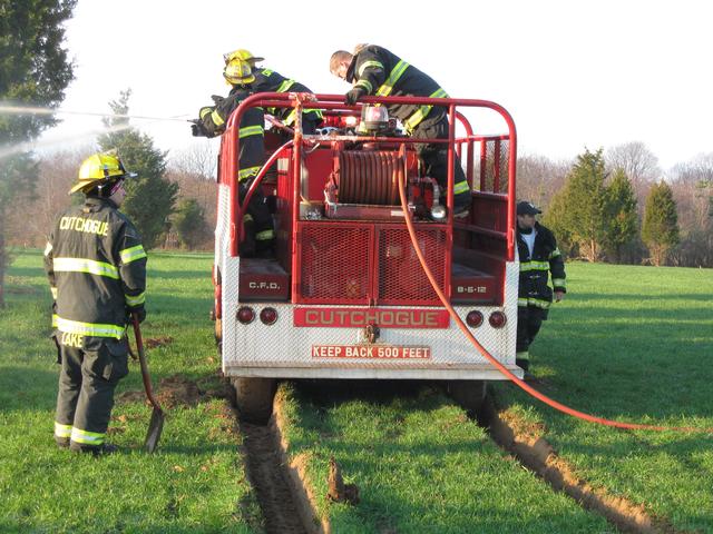 Our friends from Cutchogue were brought in to assist.
