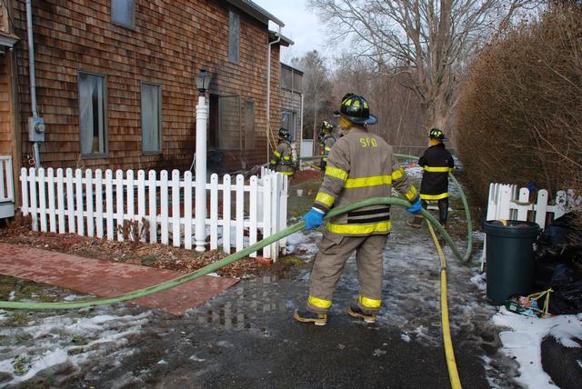 Support personnel on the hose lines.