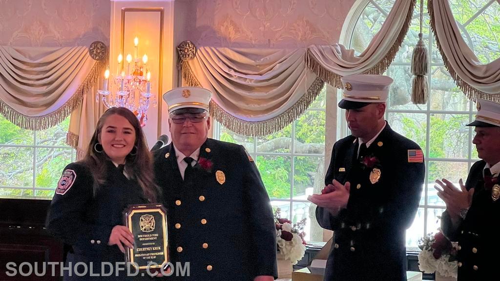 Probationary Firefighter of the Year 
Courtney Kruk